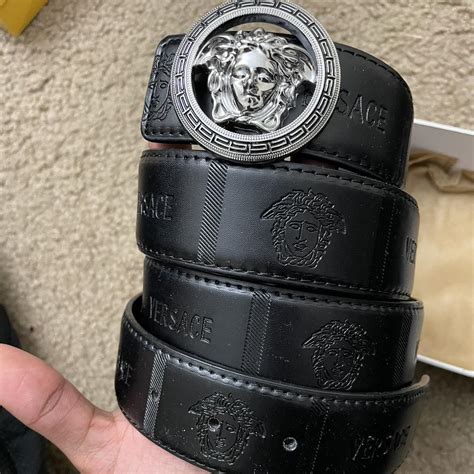 black versace belt replica|most expensive versace belt.